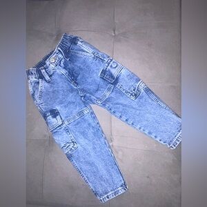 GAP Toddlers 2T Blue Cargo Jeans